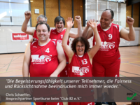 Begeisterung und Jubel bei sechs Sportlern mit geistiger Behinderung